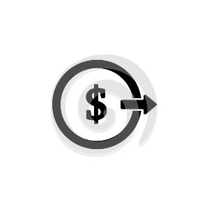 Money output icon. Element of banking and finance icon for mobile concept and web apps. Glyph style money output icon