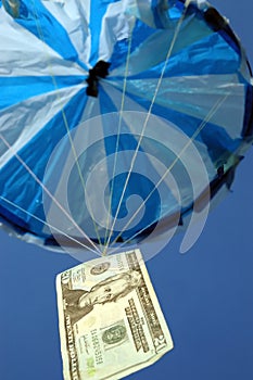 Money and parachute 1