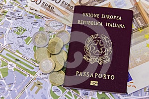 Money Passport Italian and Rome Map