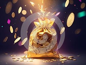 money rain golden bag lottery crypto winning lottery