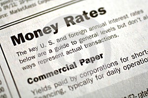 Money Rates and Commercial Paper