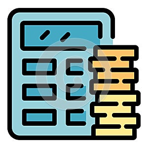 Money realization icon vector flat