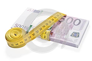 Money rewound measuring tape