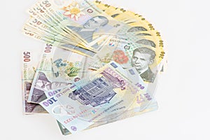 Money Romanian Leu Stack