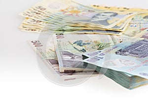 Money Romanian Leu Stack