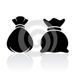 Money sack bag icon