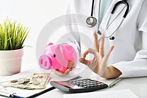 Money saving for medical care expenses.