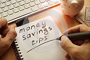 Money saving tips.