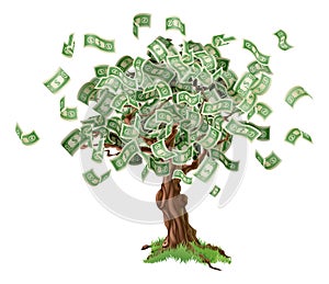 Geld ersparnisse ein Baum 
