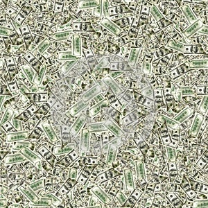 Money seamless pattern isolated on white. American money. Washington American cash, usd background