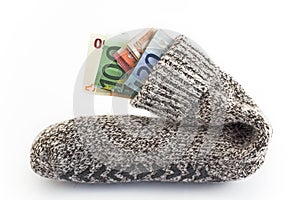 Money in a sock