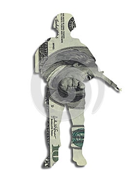 Money soldier currency dollars