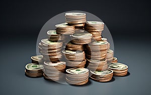 Money Stock Displayed Transparently -Generative Ai