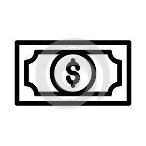 Money thin line vector icon