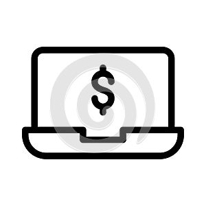 Money thin line vector icon
