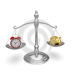 Money time balance business clock cash