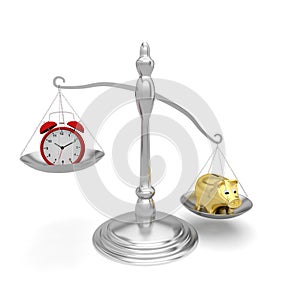 Money time balance business clock cash