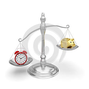 Money time balance business clock cash