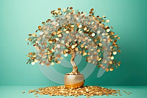 a money tree, concept of Green prosperity