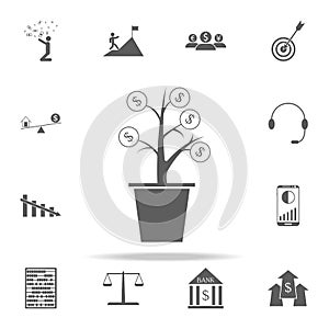 money tree icon. Finance icons universal set for web and mobile