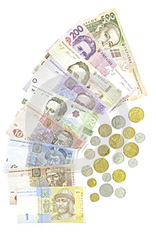Money of Ukraine. All bills and coins