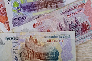 Money used in Cambodia financial conceptual