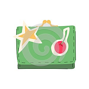 money wallet cartoon vector illustration