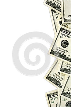 Money on white background