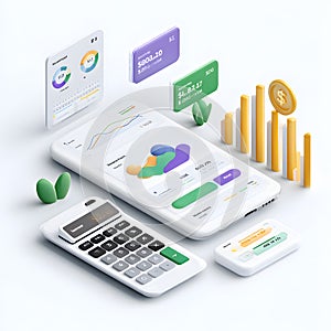 MoneyFlow Modern Fintech Graphs and Charts