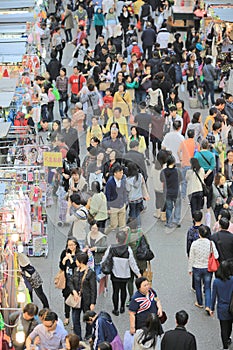 Mong kok, Hong Kong Fa Yuen street 7 Dec 2013