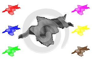 Mongala Province map vector