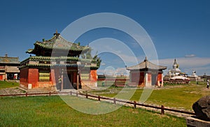 The architecture of the ancient Buddhist monastery