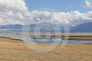 Mongolia landscape. Altai Tavan Bogd National Park in Bayar-Ulgii