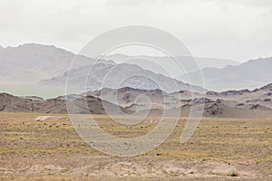 Mongolia landscape. Altai Tavan Bogd National Park in Bayar-Ulgii