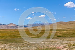 Mongolia landscape. Altai Tavan Bogd National Park in Bayar-Ulgii