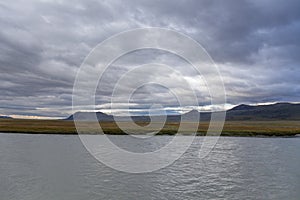 Mongolia landscape. Altai Tavan Bogd National Park in Bayar-Ulgii