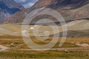 Mongolia landscape. Altai Tavan Bogd National Park in Bayar-Ulgii