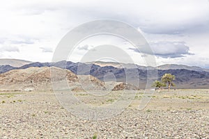 Mongolia landscape. Altai Tavan Bogd National Park in Bayar-Ulgii