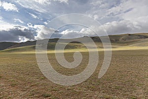 Mongolia landscape. Altai Tavan Bogd National Park in Bayar-Ulgii