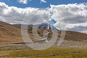 Mongolia landscape. Altai Tavan Bogd National Park in Bayar-Ulgii