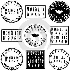Mongolia Murun Seal Map Design