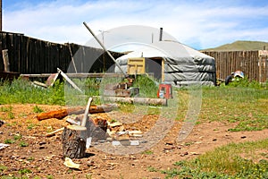 Mongolian Ger at central mongolia