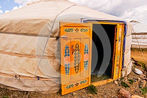 Mongolian ger (yurt) exterior photo