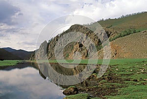 Mongolian landscape photo