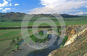 Mongolian landscape photo