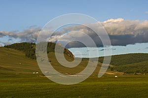 Mongolian mountains landscape