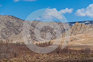 Mongolian mountains landscape