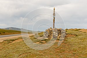 Mongolian Ovoo, cult place