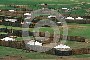 Mongolian village