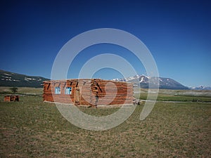 Mongolian wooden house